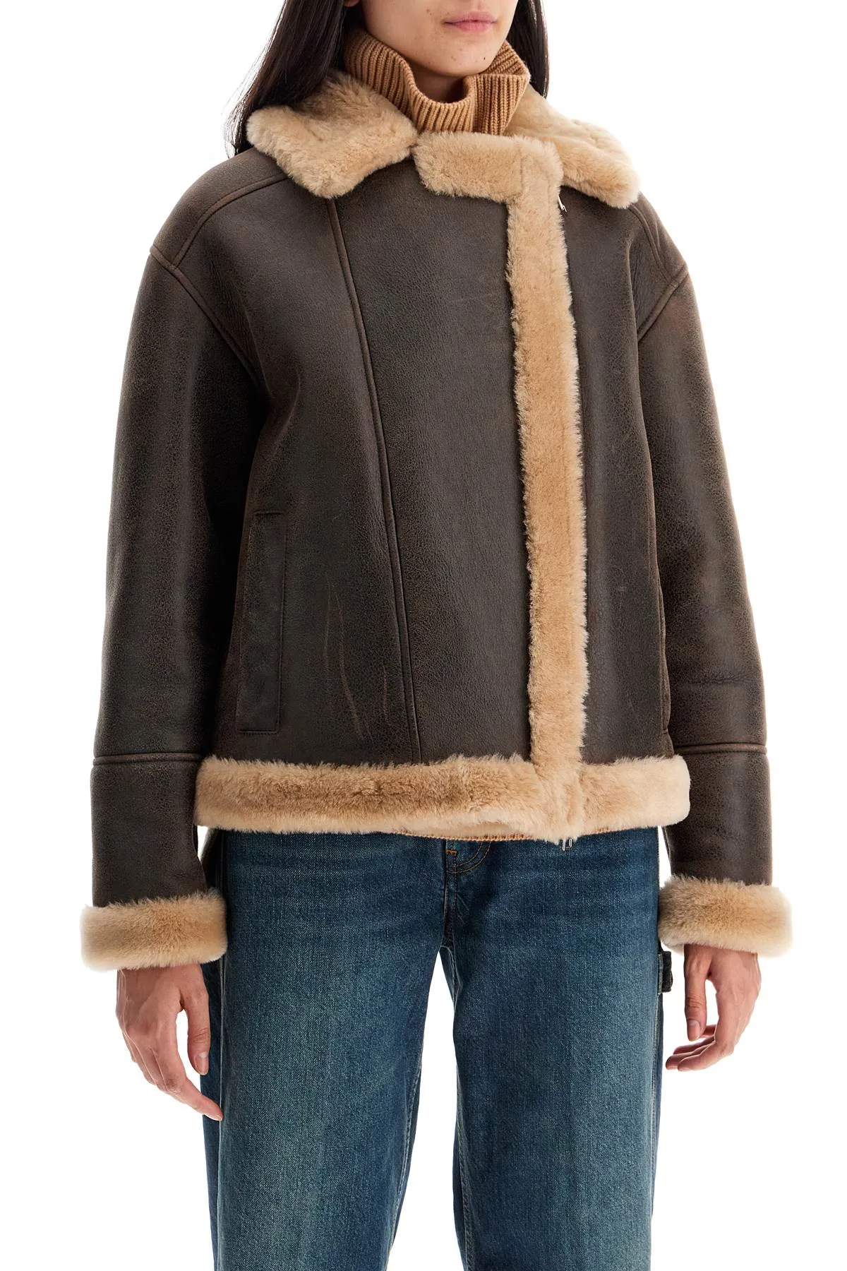 Cozy sheepskin coat