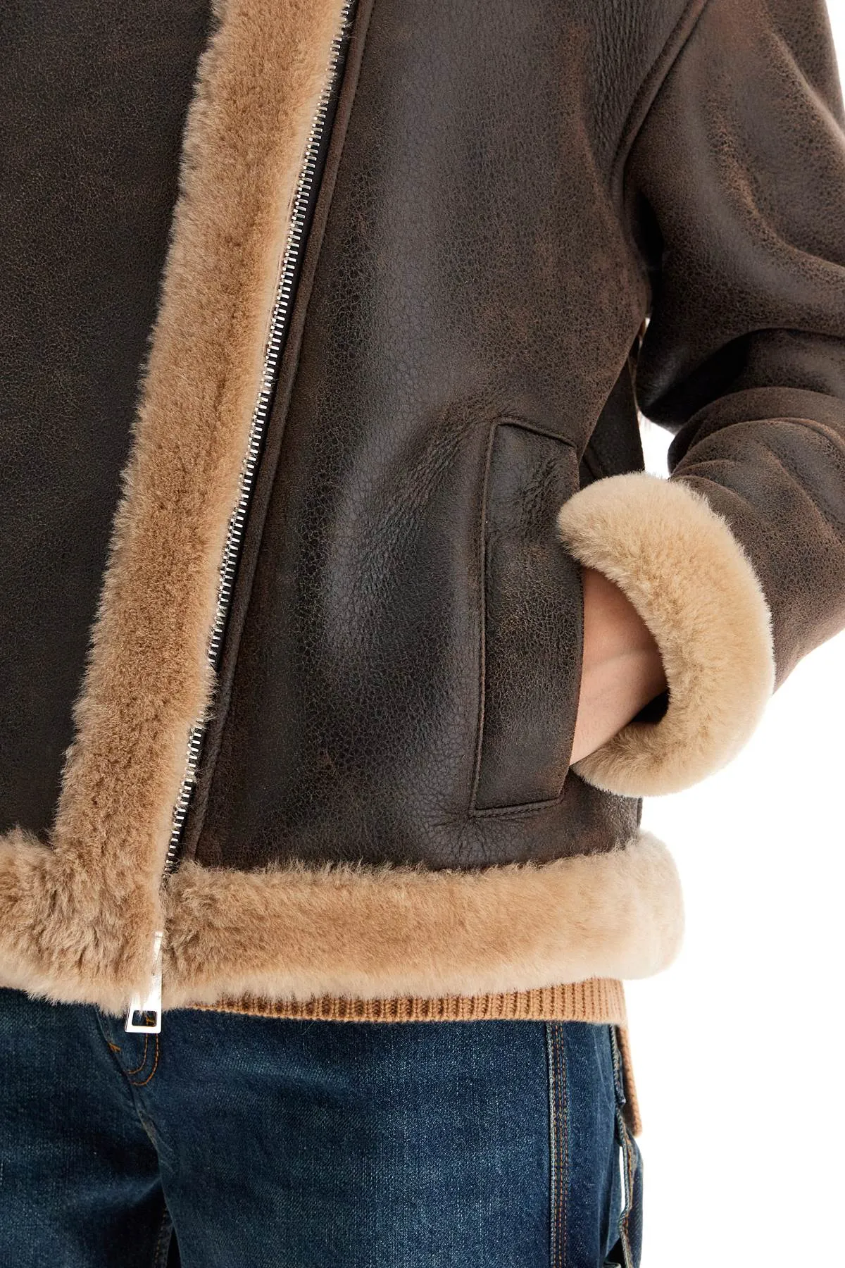 Cozy sheepskin coat