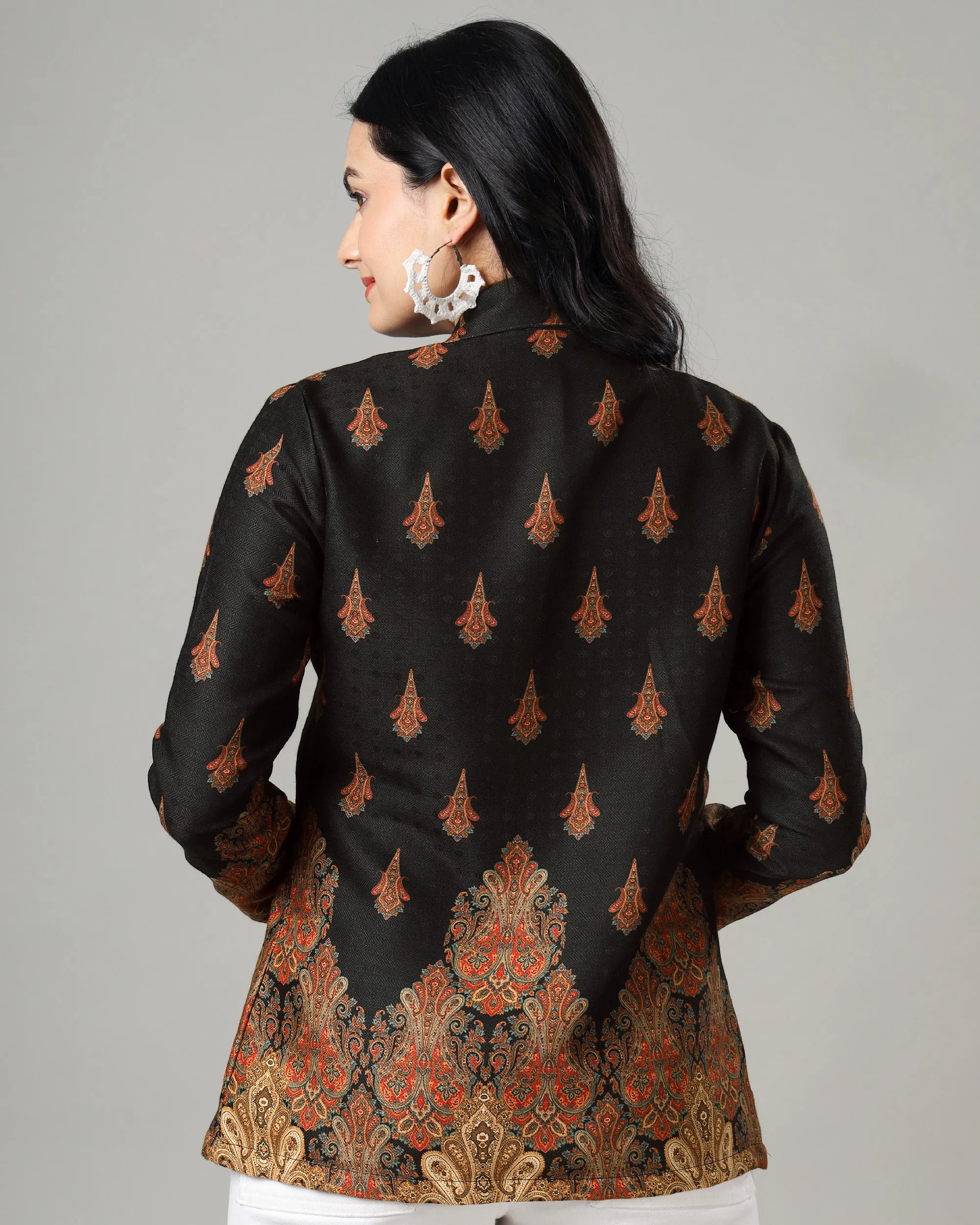 Cultural Women's Ethnic Jacket with Charm in Every Stitch