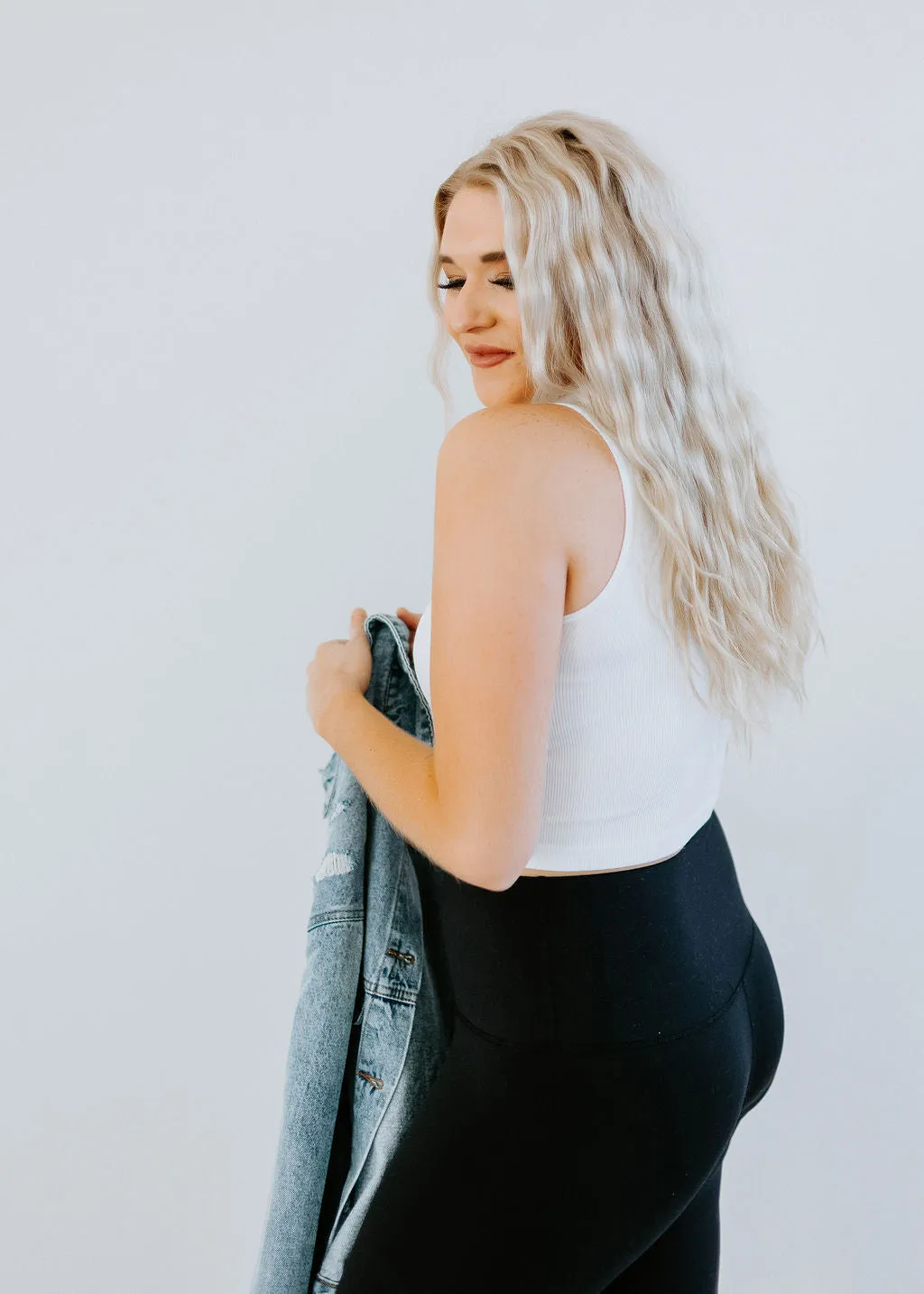 Cutting Edge Ribbed Crop Tank