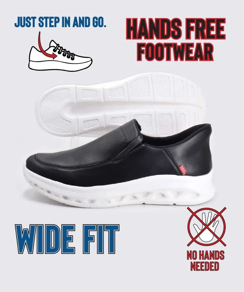 Big Men's Black Hands-Free Shoes (Carlisle 2)