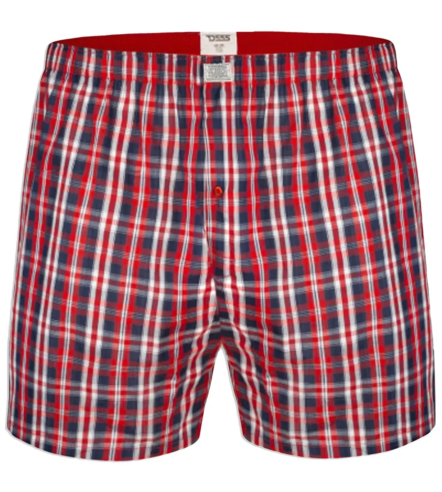 D555 Big Mens Pack of Two Woven Plaid Boxer Shorts