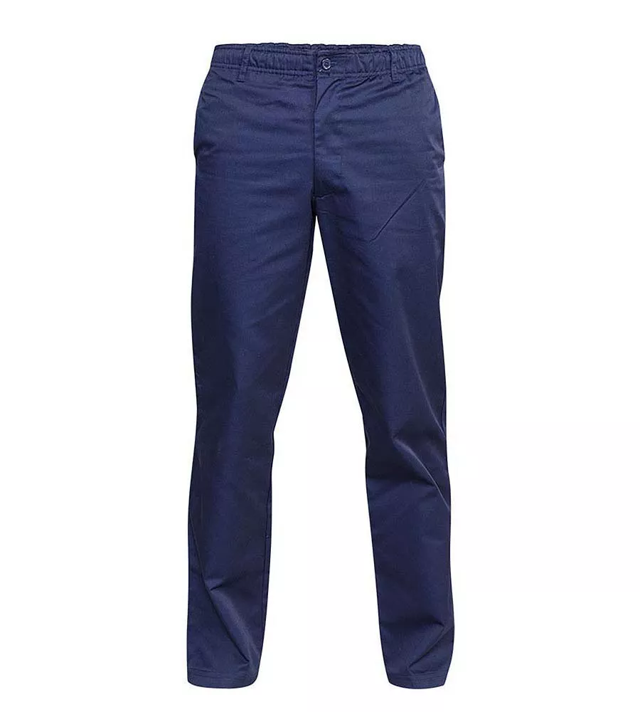 D555 Navy Rugby Trousers Pants Full Elasticated Waist (BASILIO NAVY) for Men