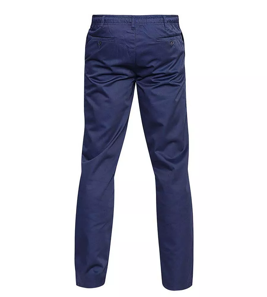 D555 Navy Rugby Trousers Pants Full Elasticated Waist (BASILIO NAVY) for Men