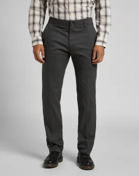 Dark Grey Stretch Chino Trousers by Lee