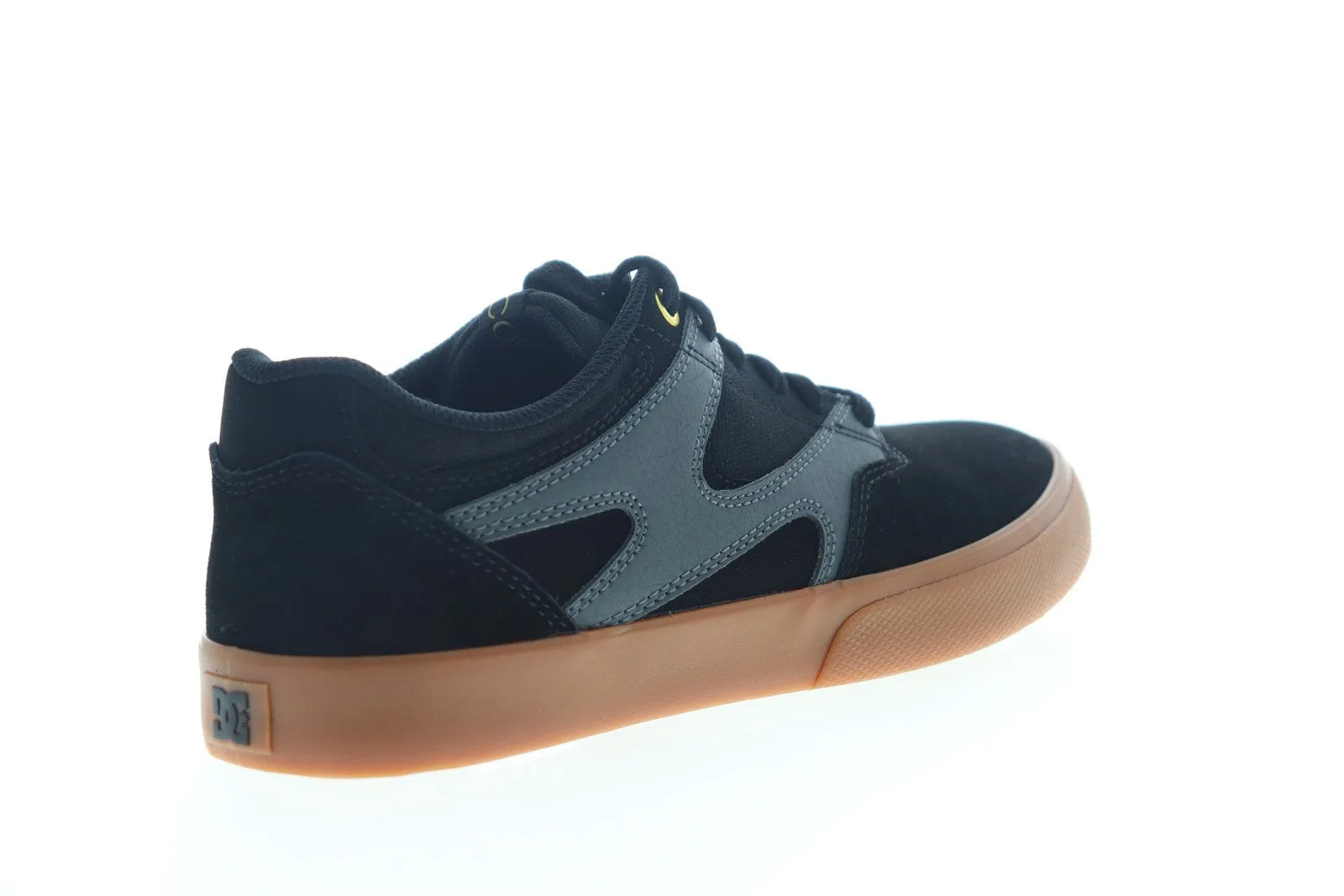 DC Black Suede Lace Up Skate Sneakers for Men - Kalis Vulc ADYS300569