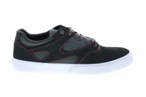 DC Kalis Vulc S Men's Black Suede Skate Sneakers Shoes.