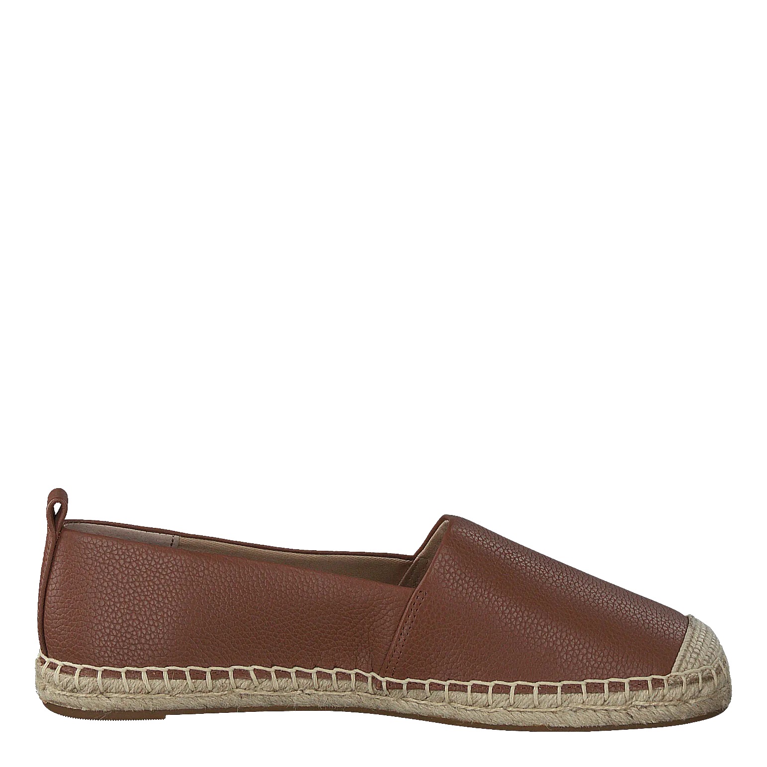 Deep Saddle Tan Lauren Ralph Lauren Cameryn IV Tumbled Leather Espadrille shoes