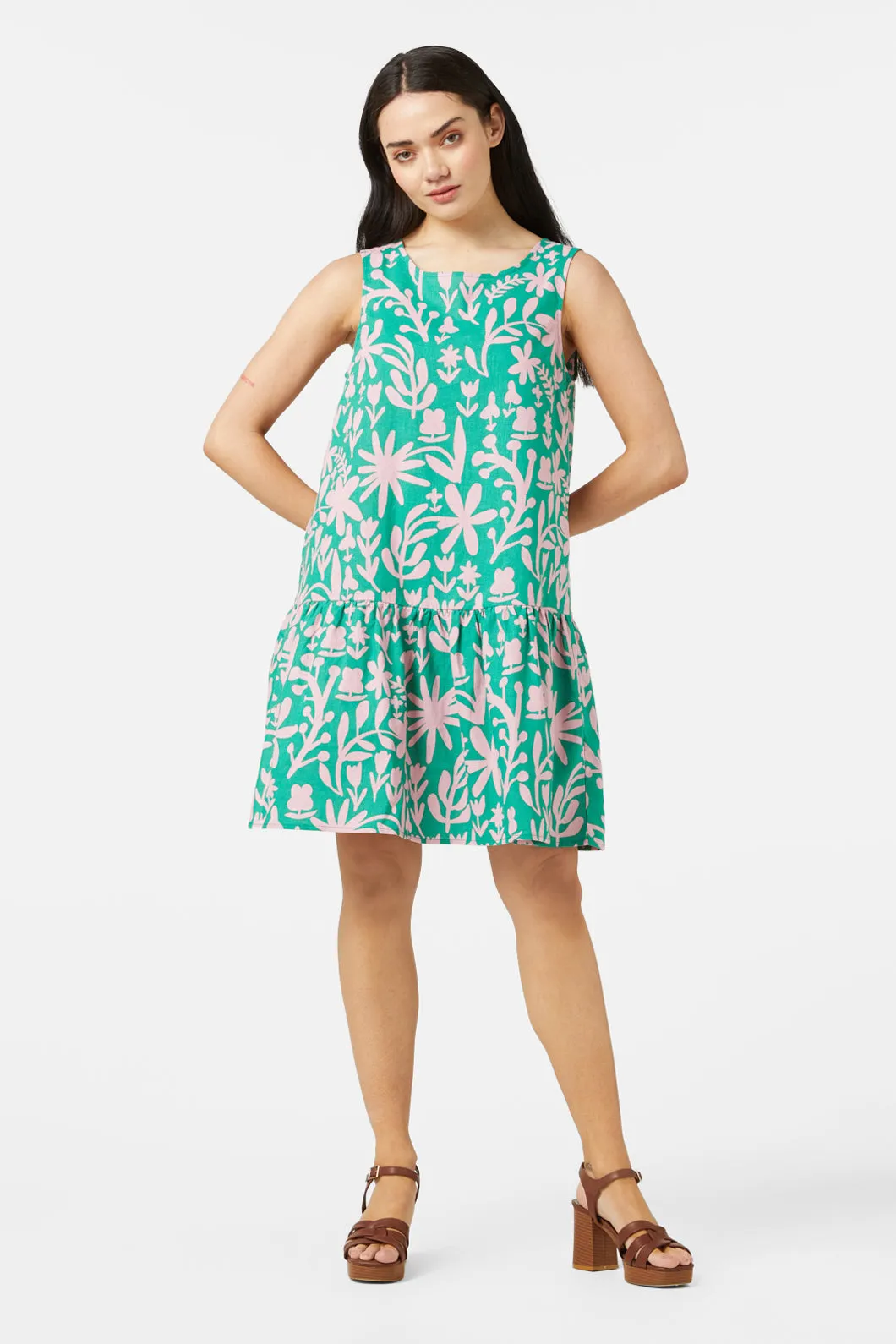 Della Flower Pattern Dress