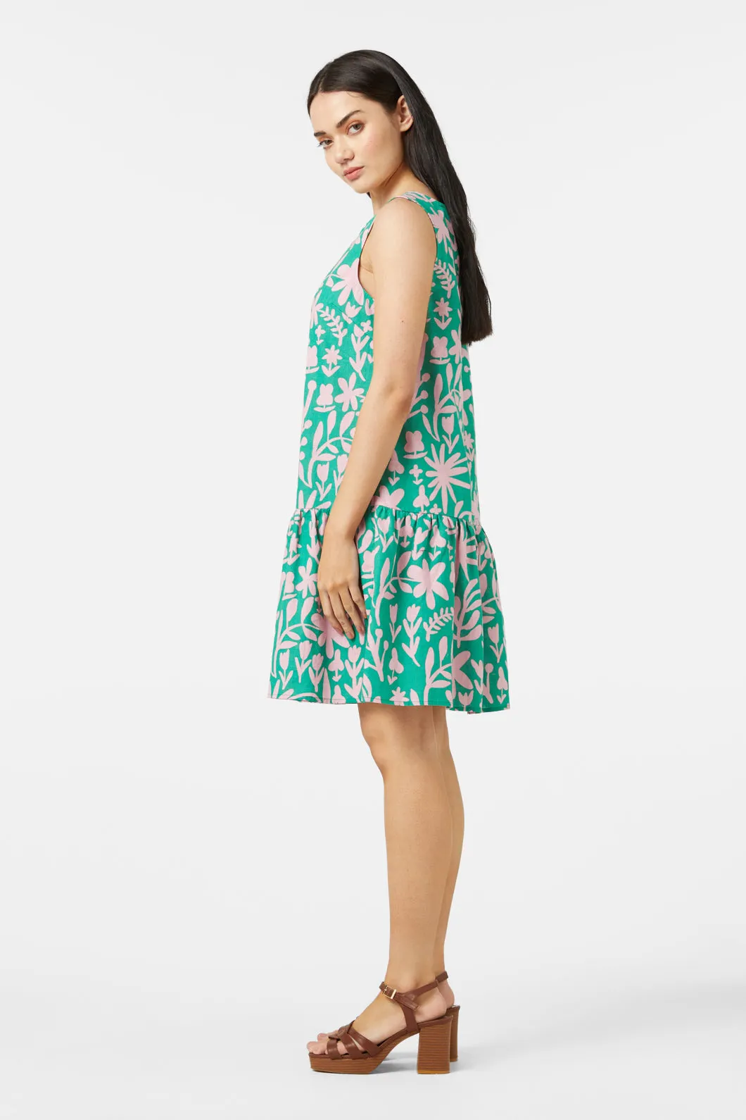 Della Flower Pattern Dress