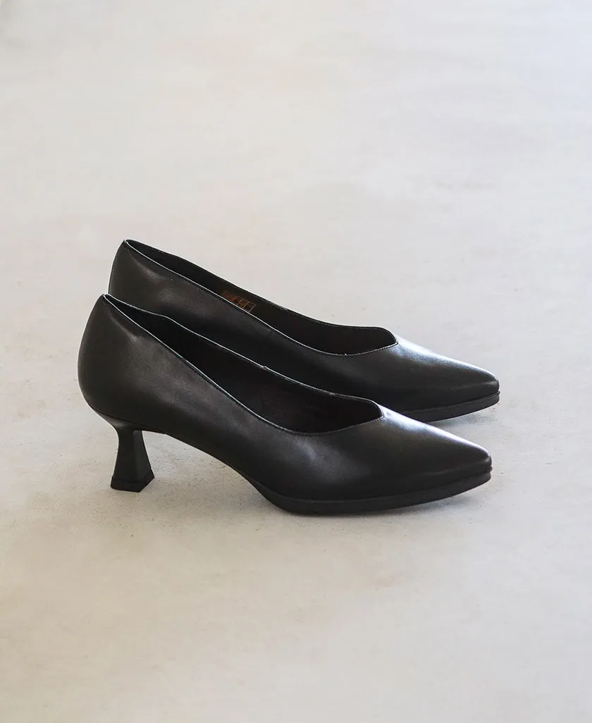 Elegant Desireé Maia10 Black Heeled Shoes