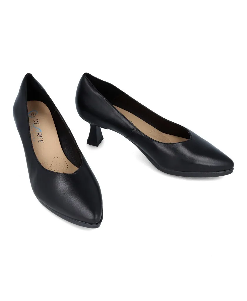 Elegant Desireé Maia10 Black Heeled Shoes