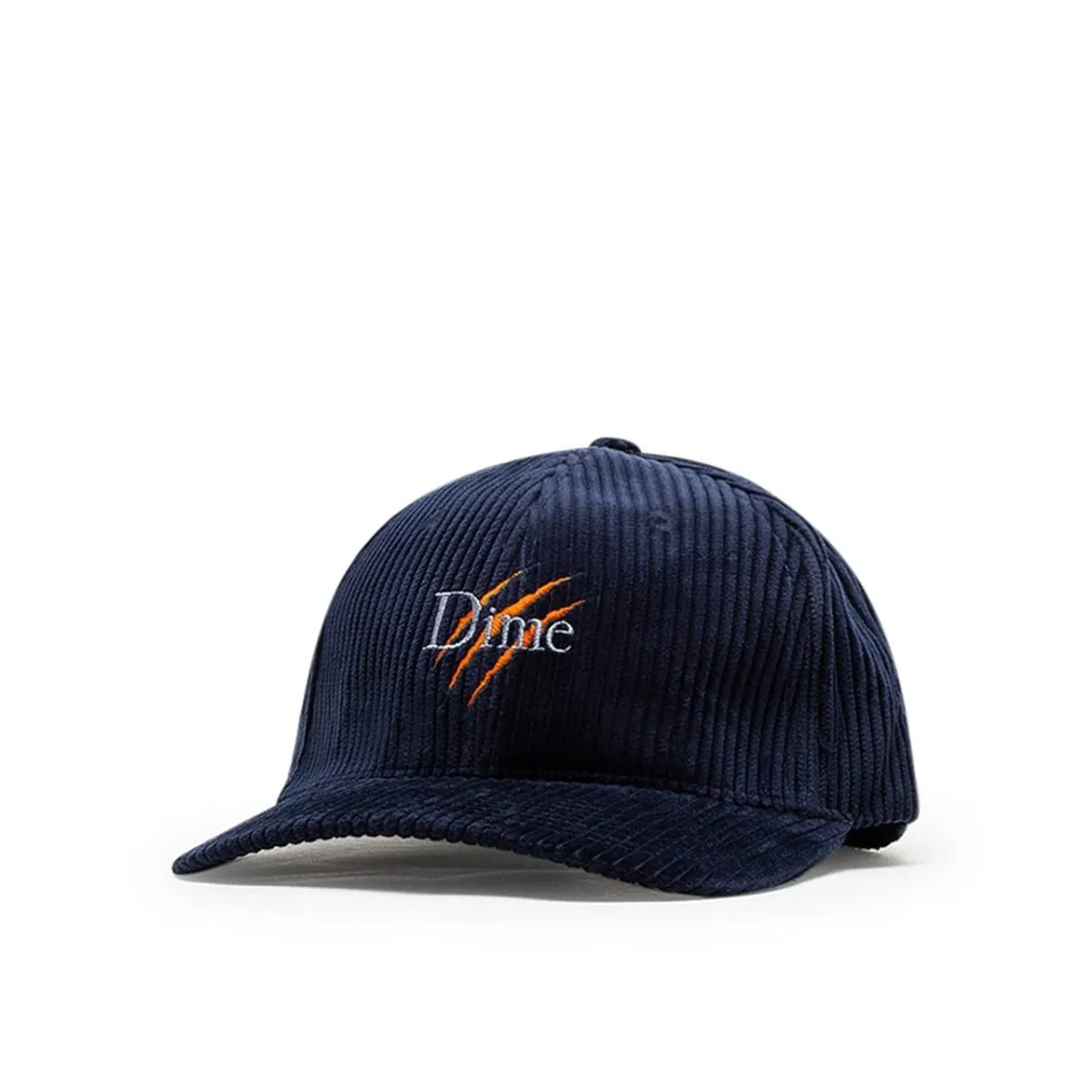 Dime Dino Corduroy Cap in Navy