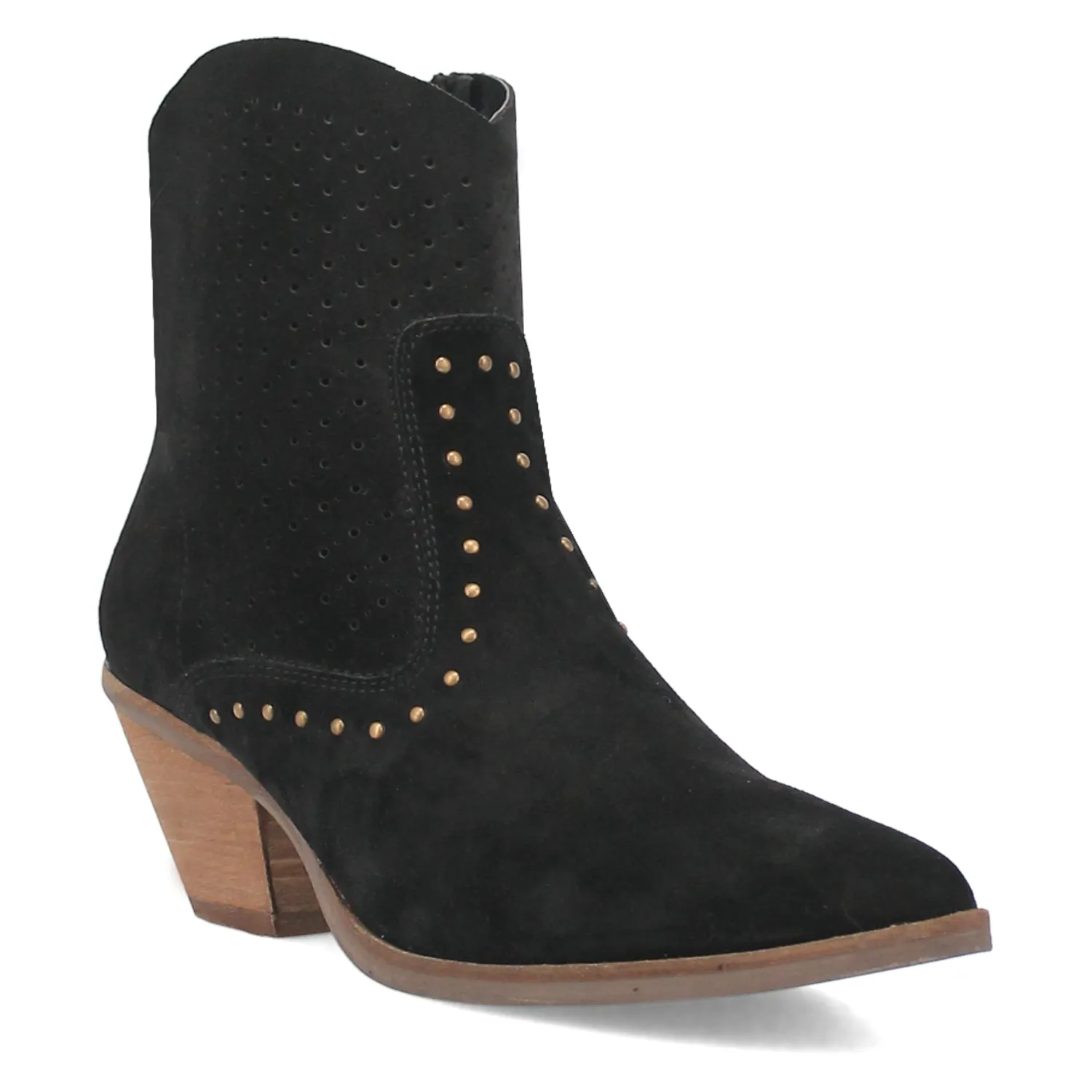 Dingo Miss Priss Black Suede Fashion Boots for Women