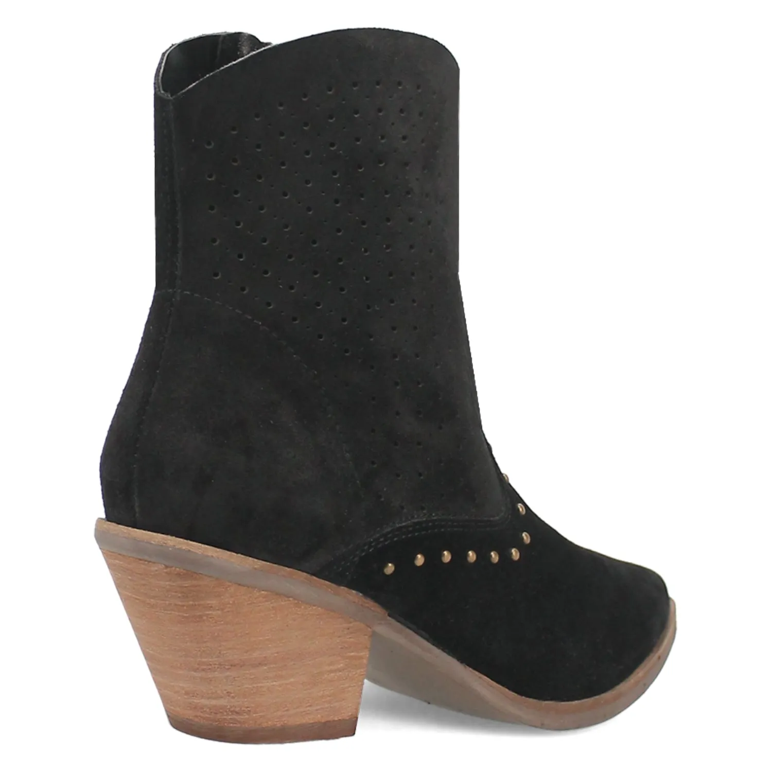 Dingo Miss Priss Black Suede Fashion Boots for Women