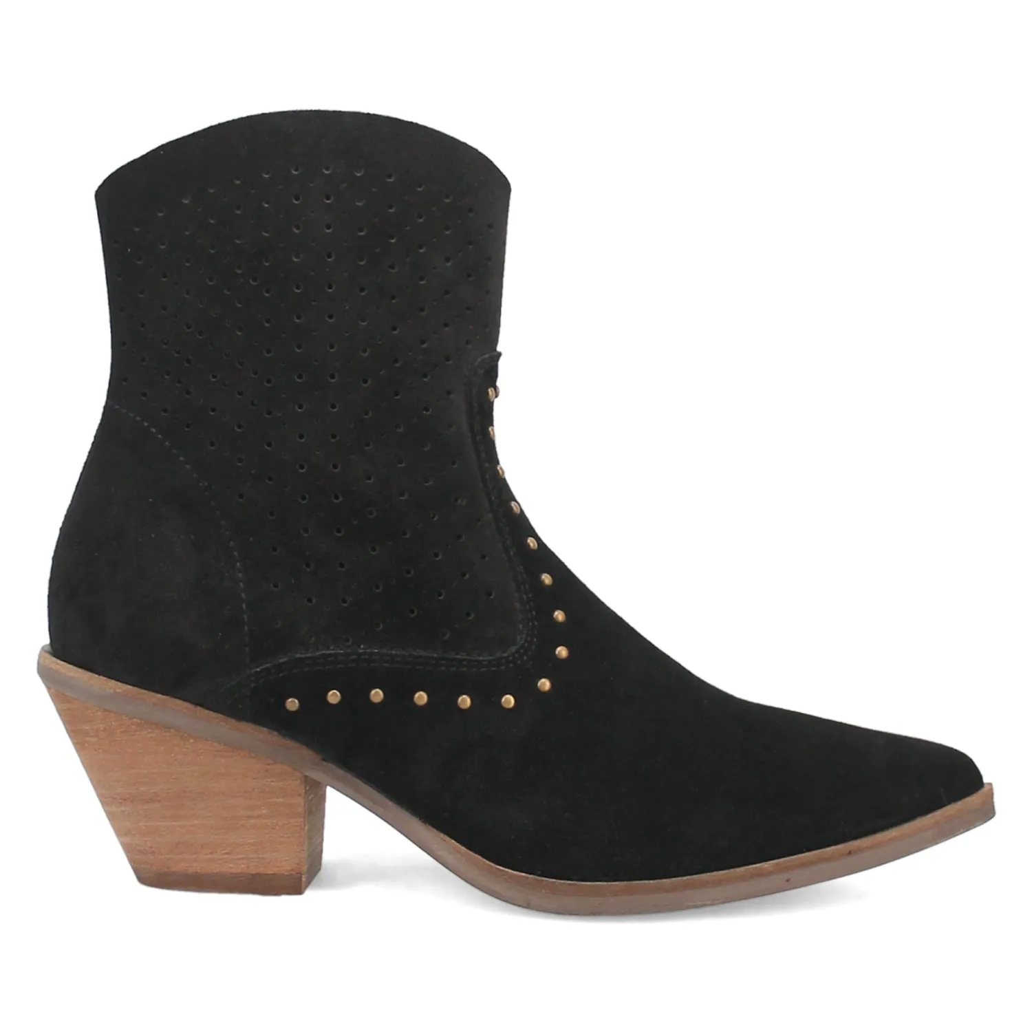 Dingo Miss Priss Black Suede Fashion Boots for Women