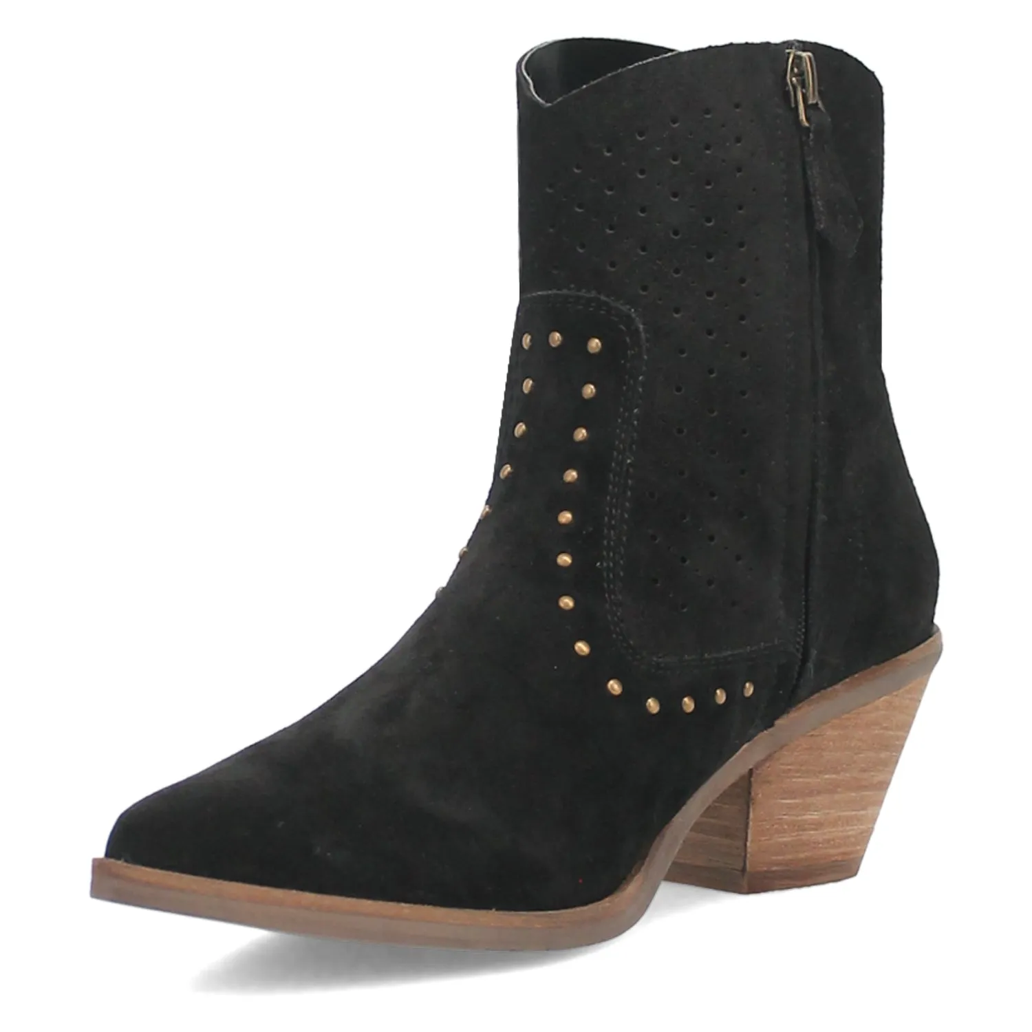 Dingo Miss Priss Black Suede Fashion Boots for Women