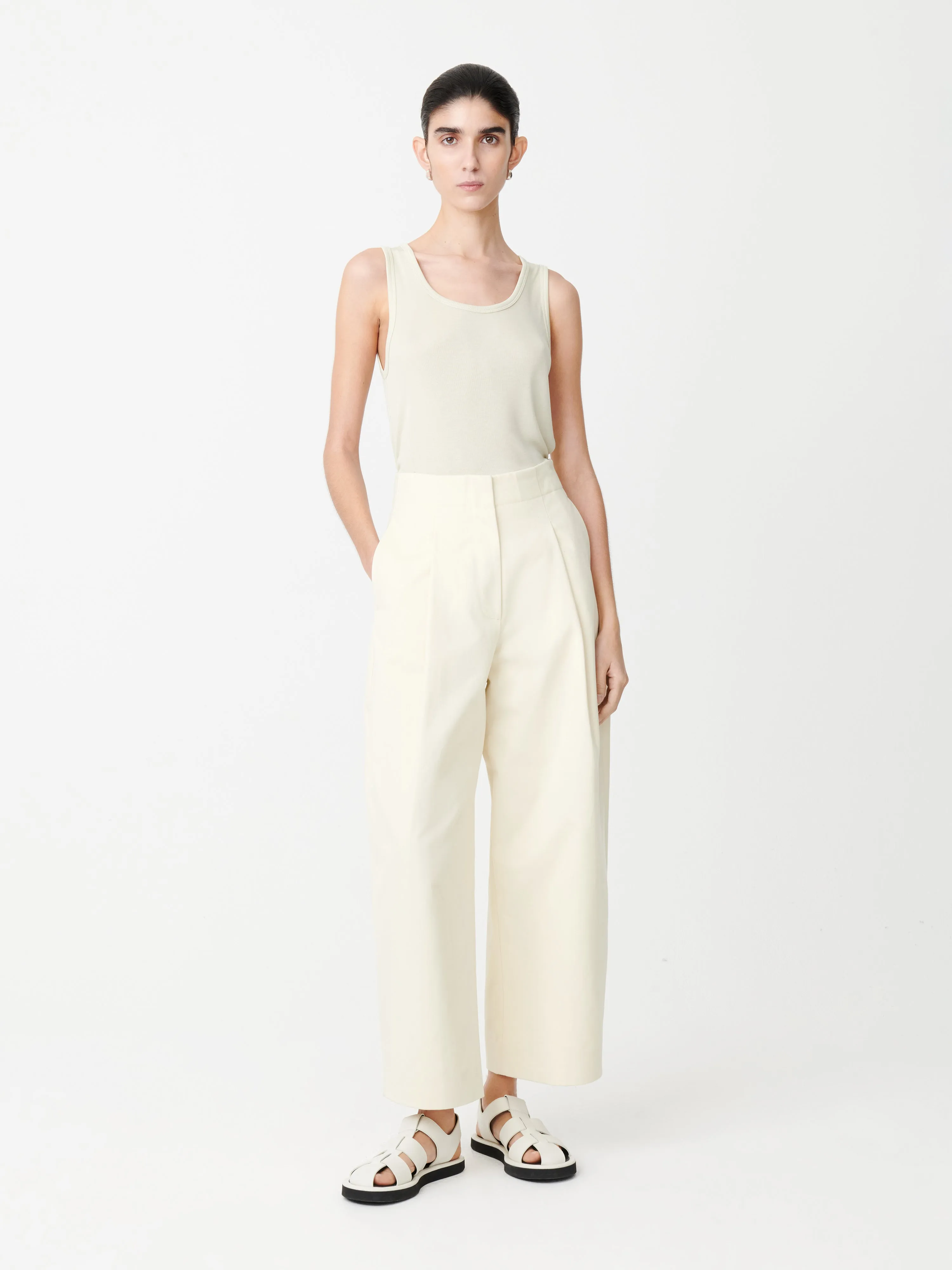 Cream Dordoni Volume Pant