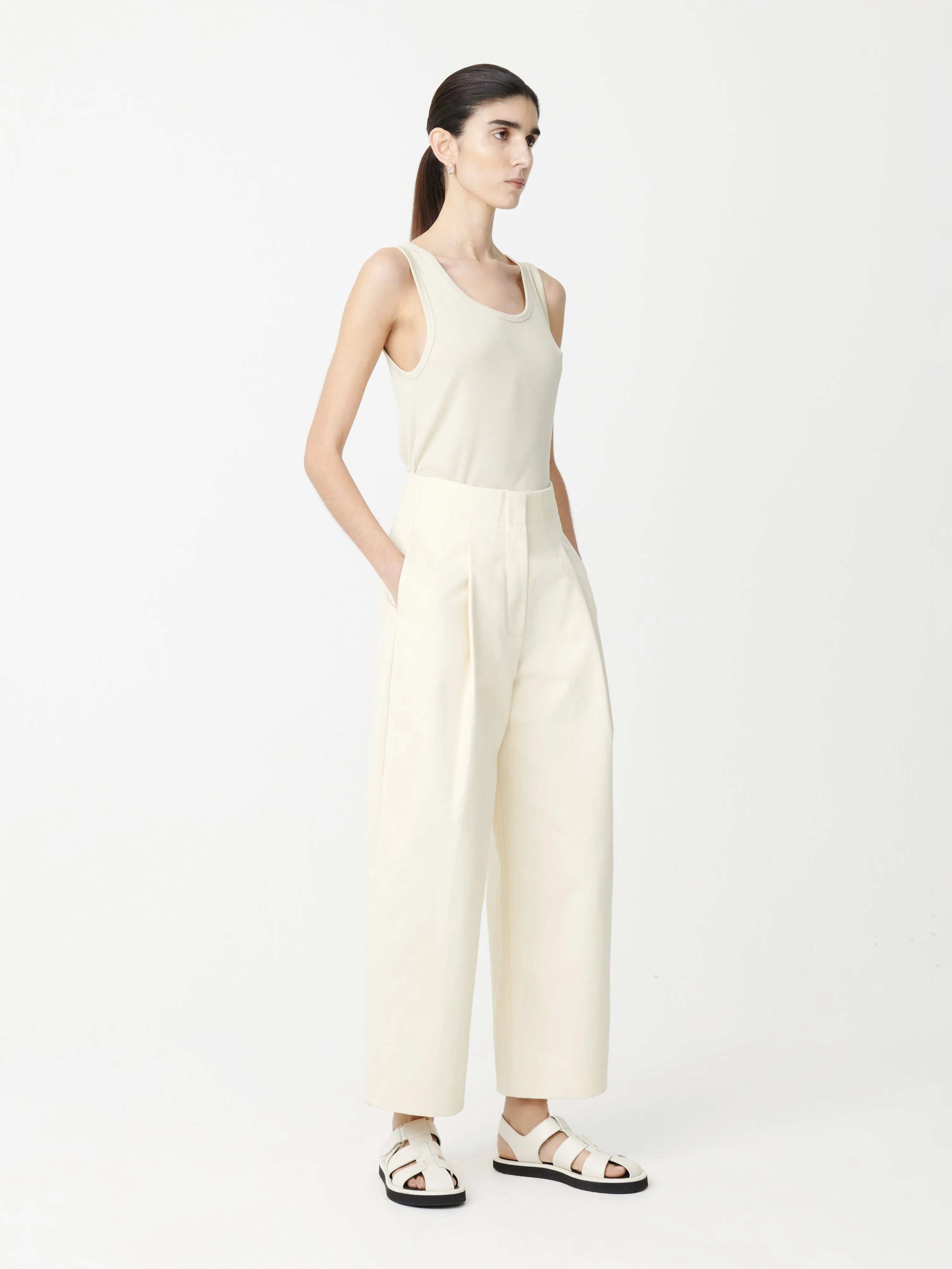 Cream Dordoni Volume Pant