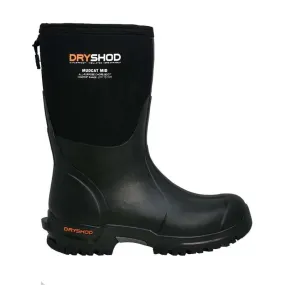 Dryshod Men's Mudcat Mid Rubber Boot, Black/Orange - Shop Now