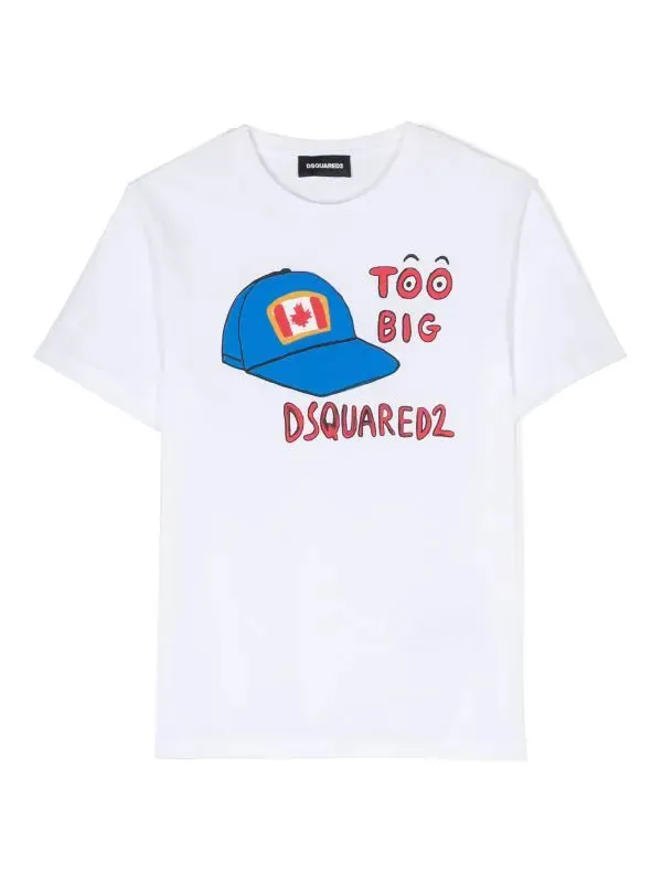 Dsquared2 White T-Shirt Cap