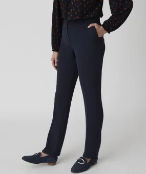 Straight-leg Trousers with Easy-care Fabric