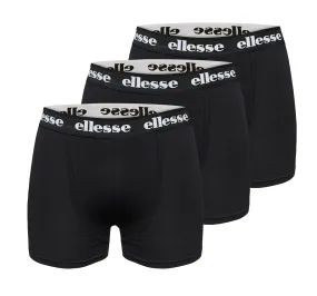 Ellesse Hali Boxer Shorts 3 Pack Black