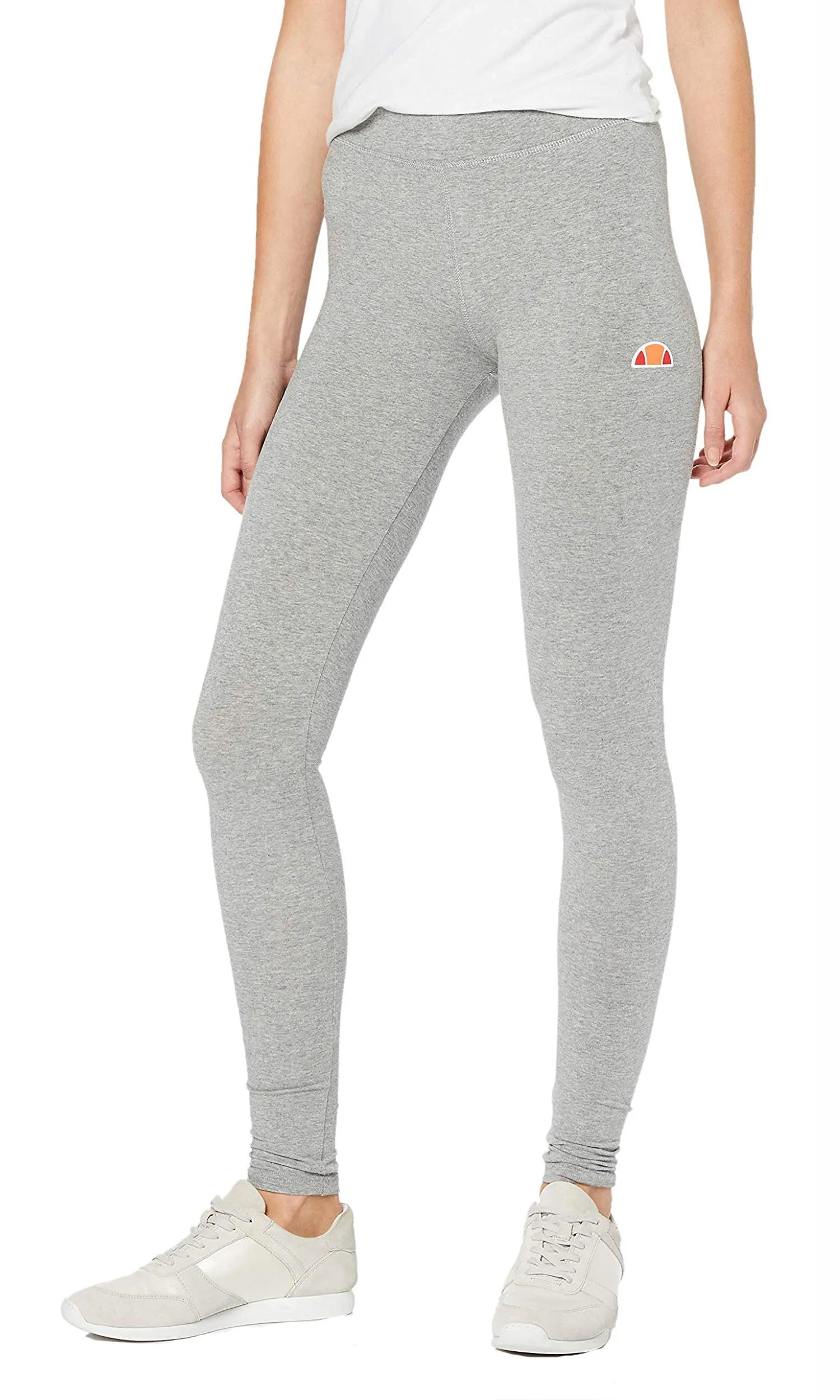 Grey Marl Solos Leggings Pants for Women by Ellesse