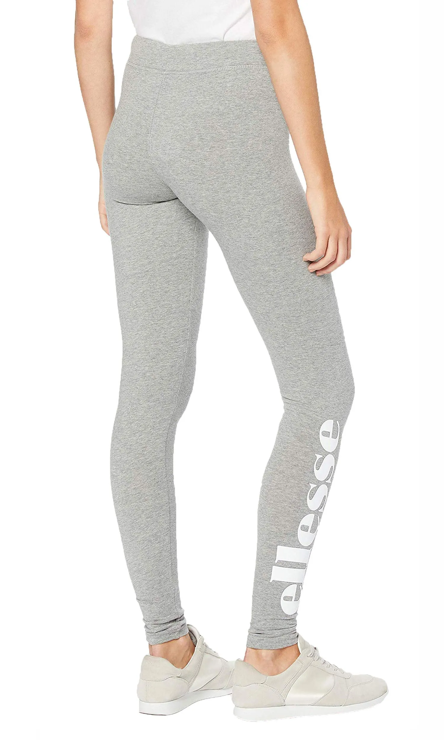 Grey Marl Solos Leggings Pants for Women by Ellesse