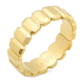 Emerald Shaped Eternity Band