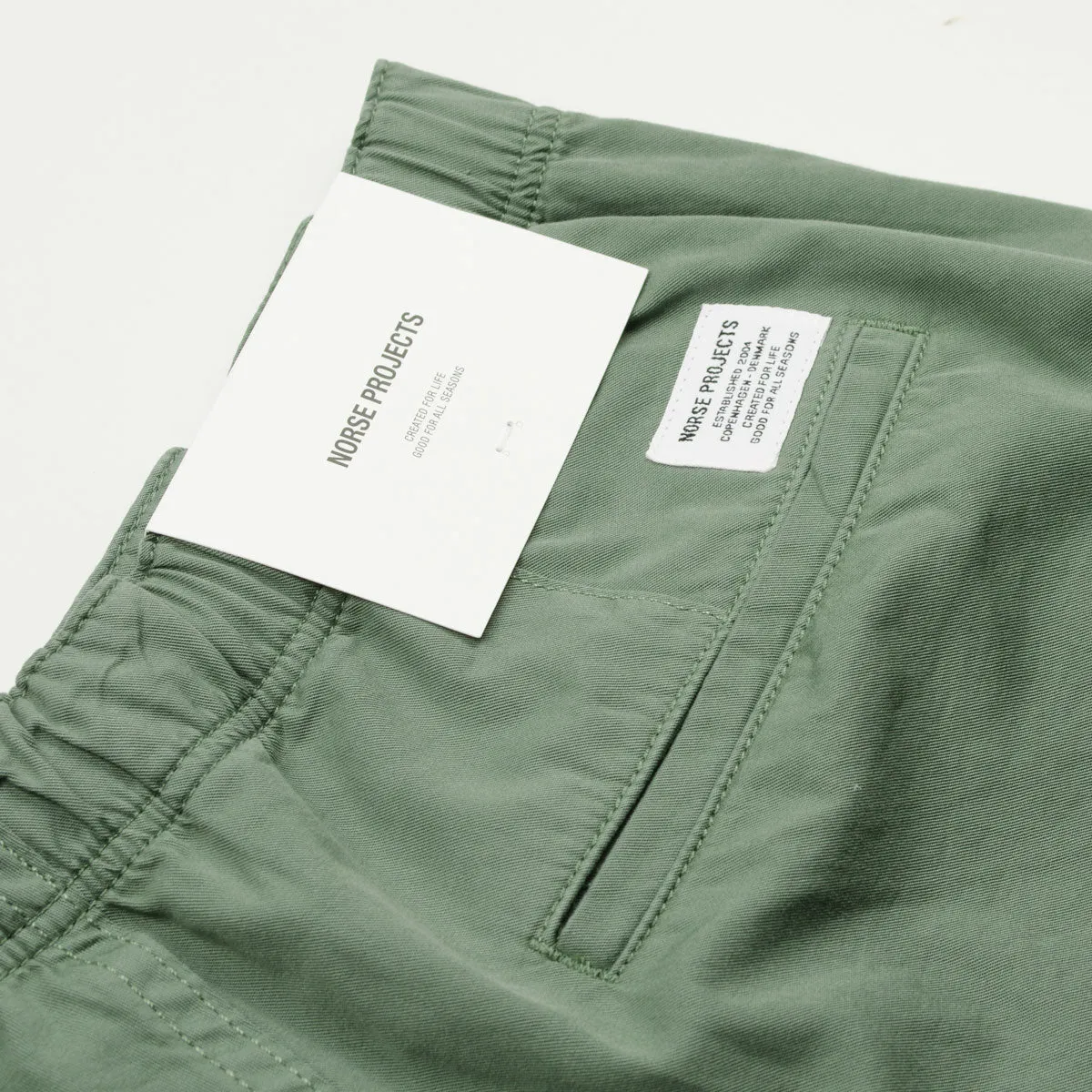 Ezra Light Twill Shorts - Green