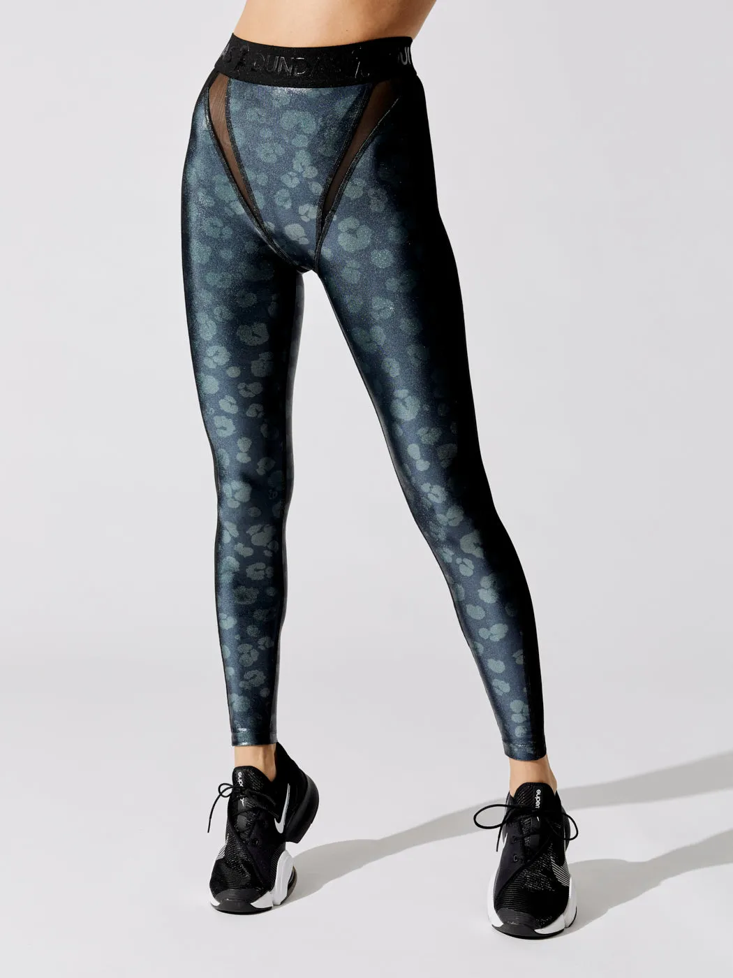 Ezra Metallic Panther Leggings