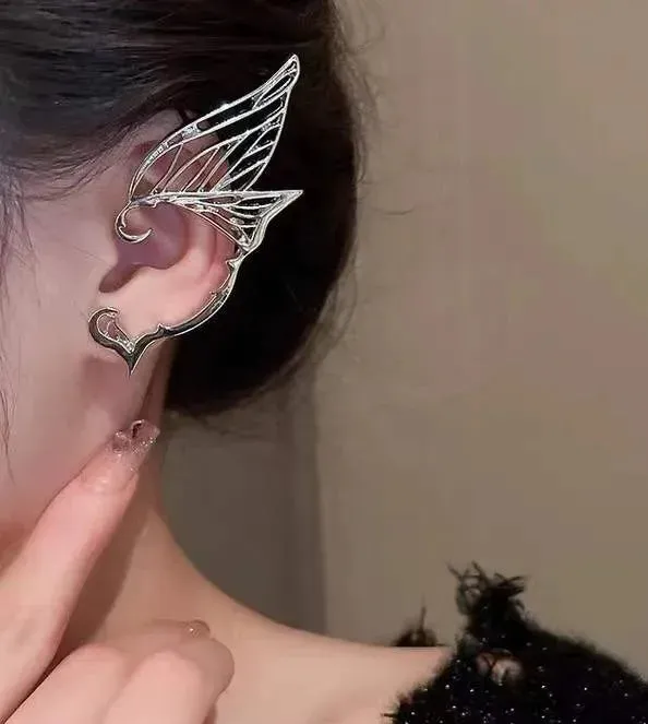 Fairy Ear Cuff Earring Simple Hollow Cat Ears Outline