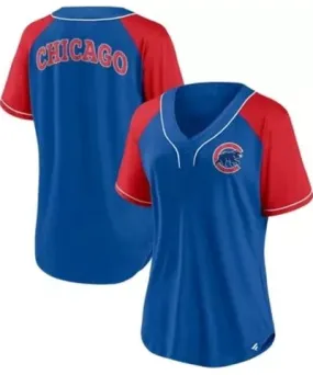Fanatics MLB Fanatics Chicago Cubs Ultimate Style Raglan V-Neck T-Shirt