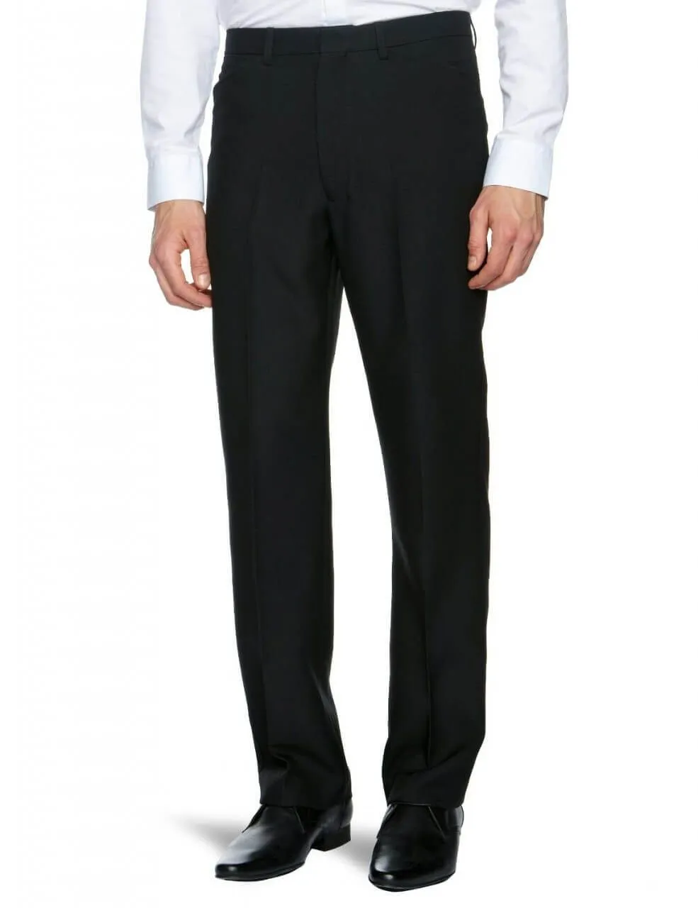 Black Hopsack Weave Trousers by Farah