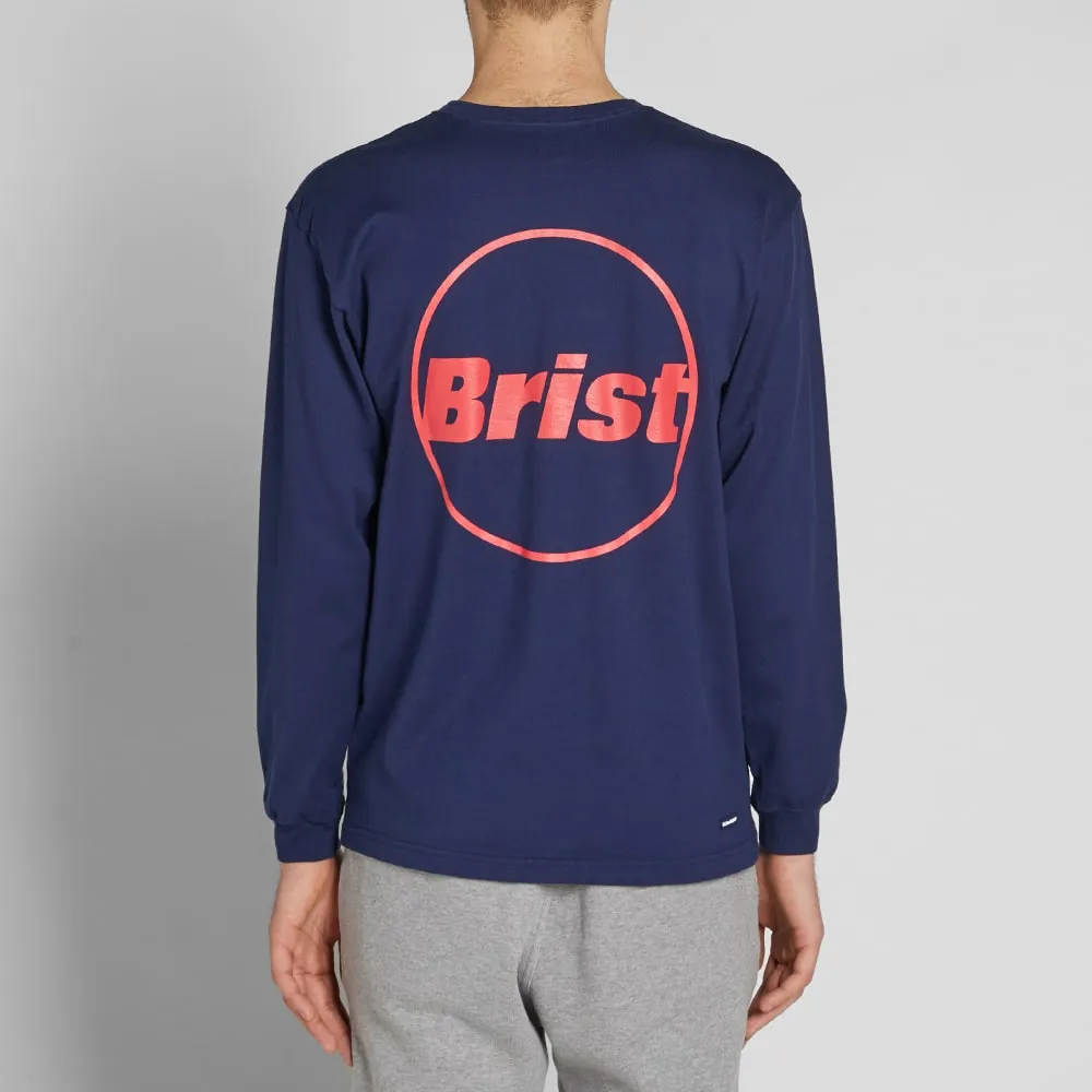 F.C Real Bristol Circle Emblem Pocket TeeNavy