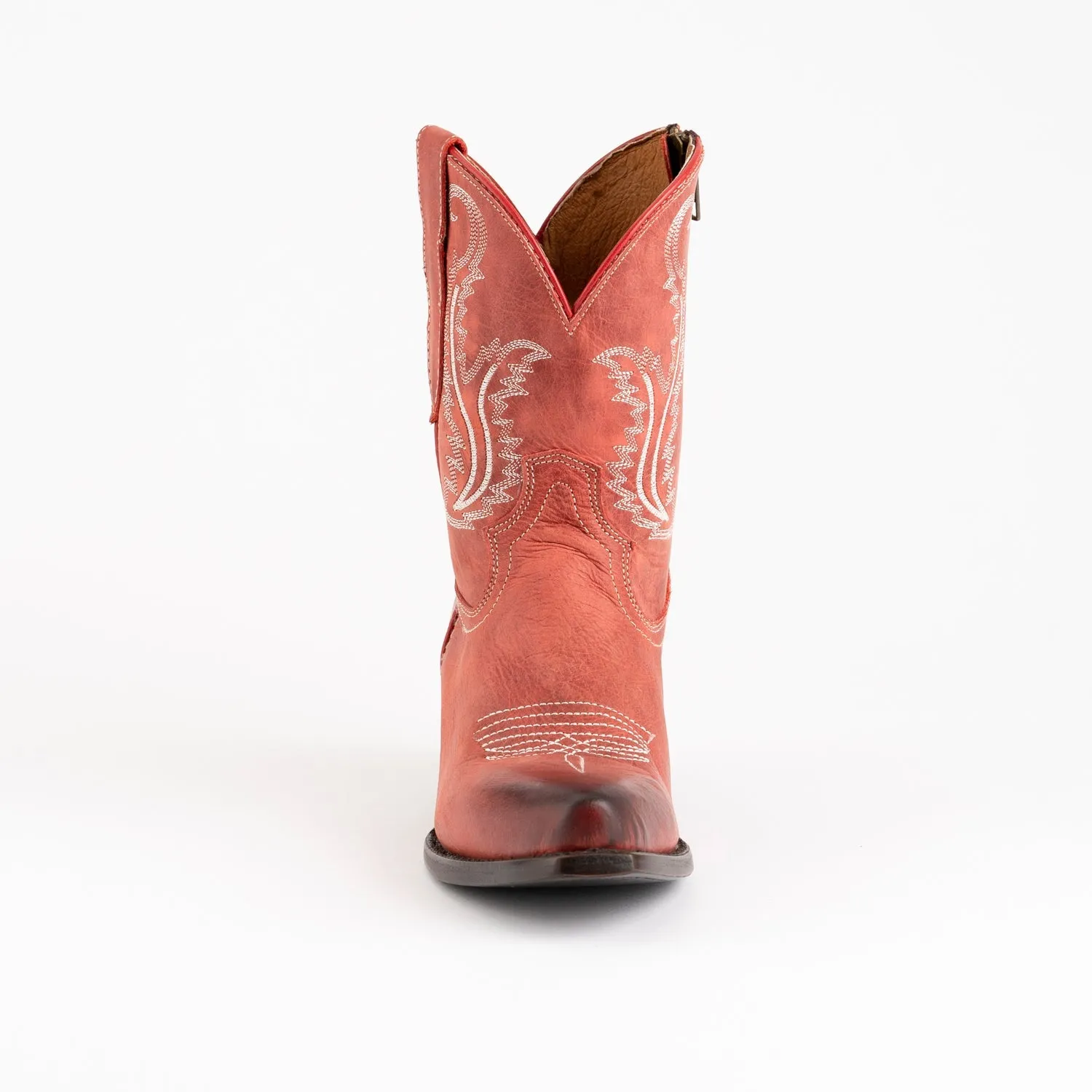 Ferrini Women's Red Leather Cowboy Boots - Molly R-Toe