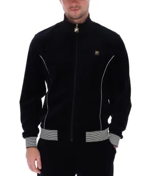 Fila Bosa Black/White Velour Track Jacket