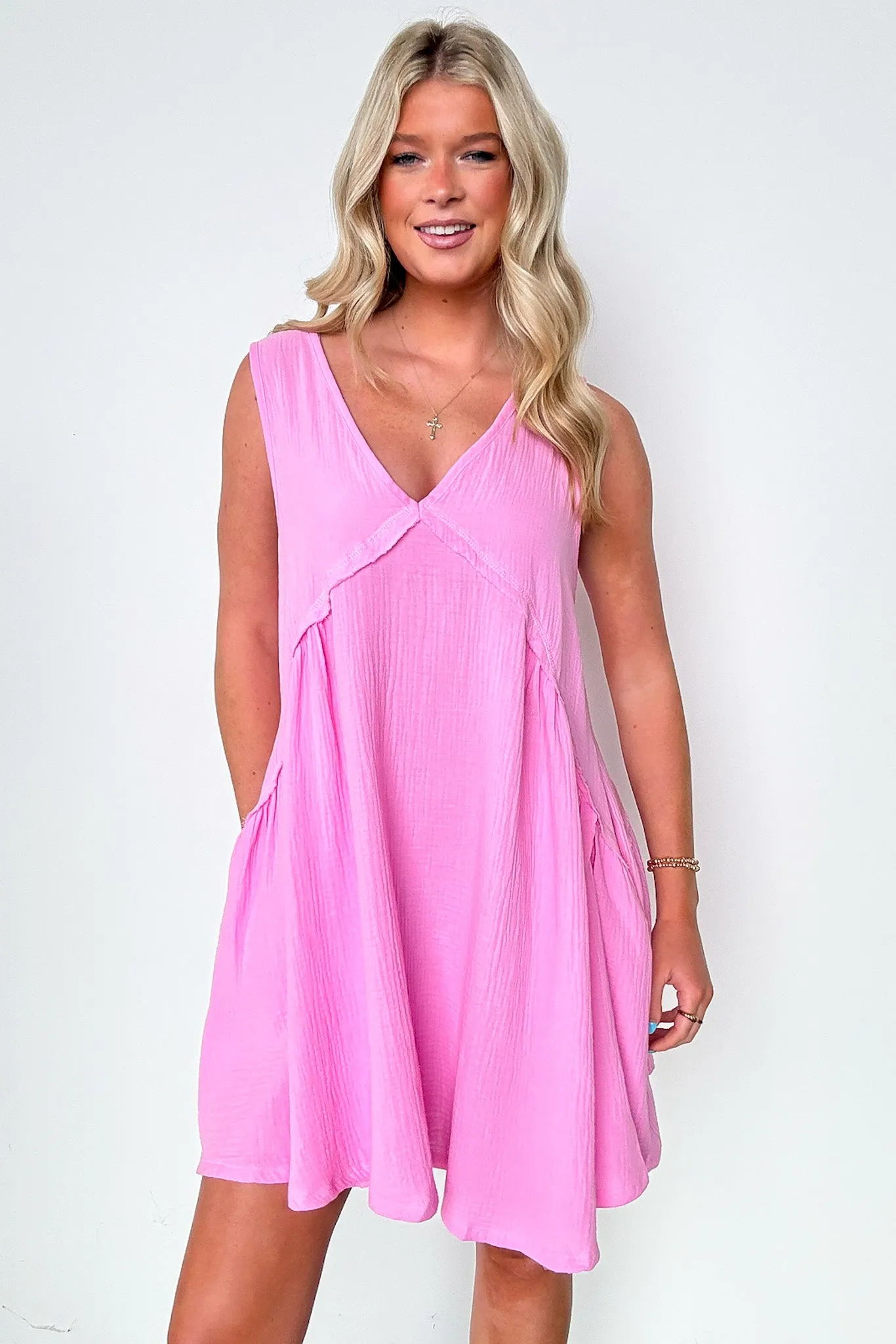 Flirtation Sleeveless V-Neck Dress