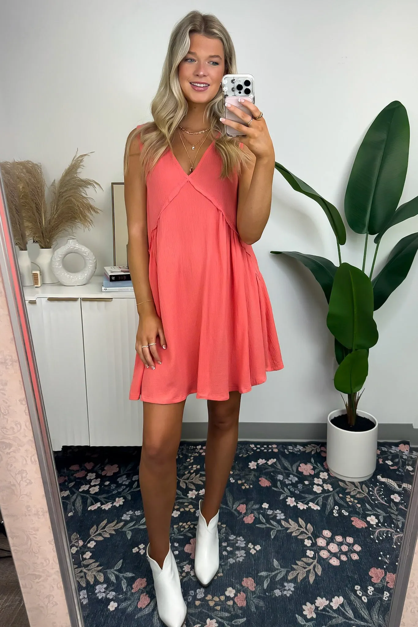 Flirtation Sleeveless V-Neck Dress