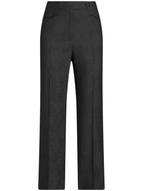 Floral Jacquard Trousers