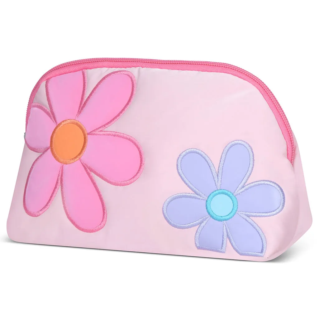 Girls Pretty Petals Oval Cosmetic Bag