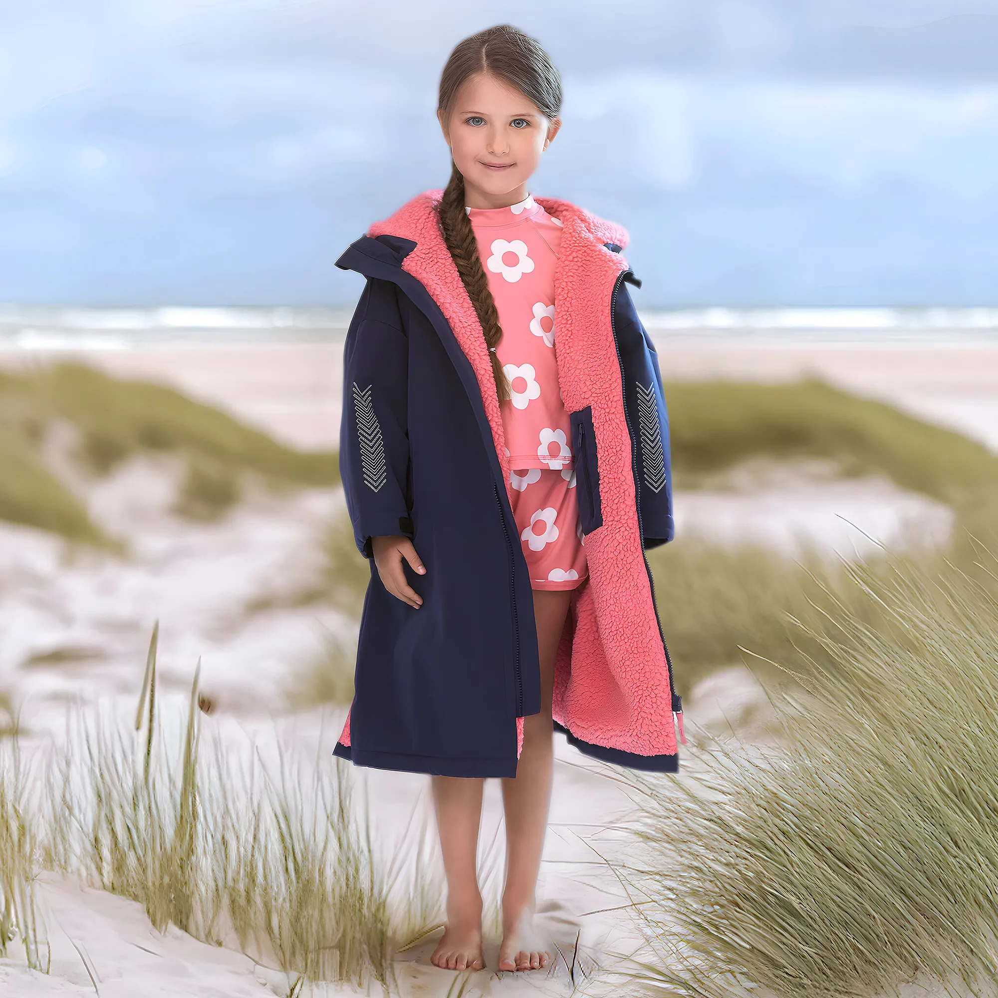 Girls Waterproof Changing Coat