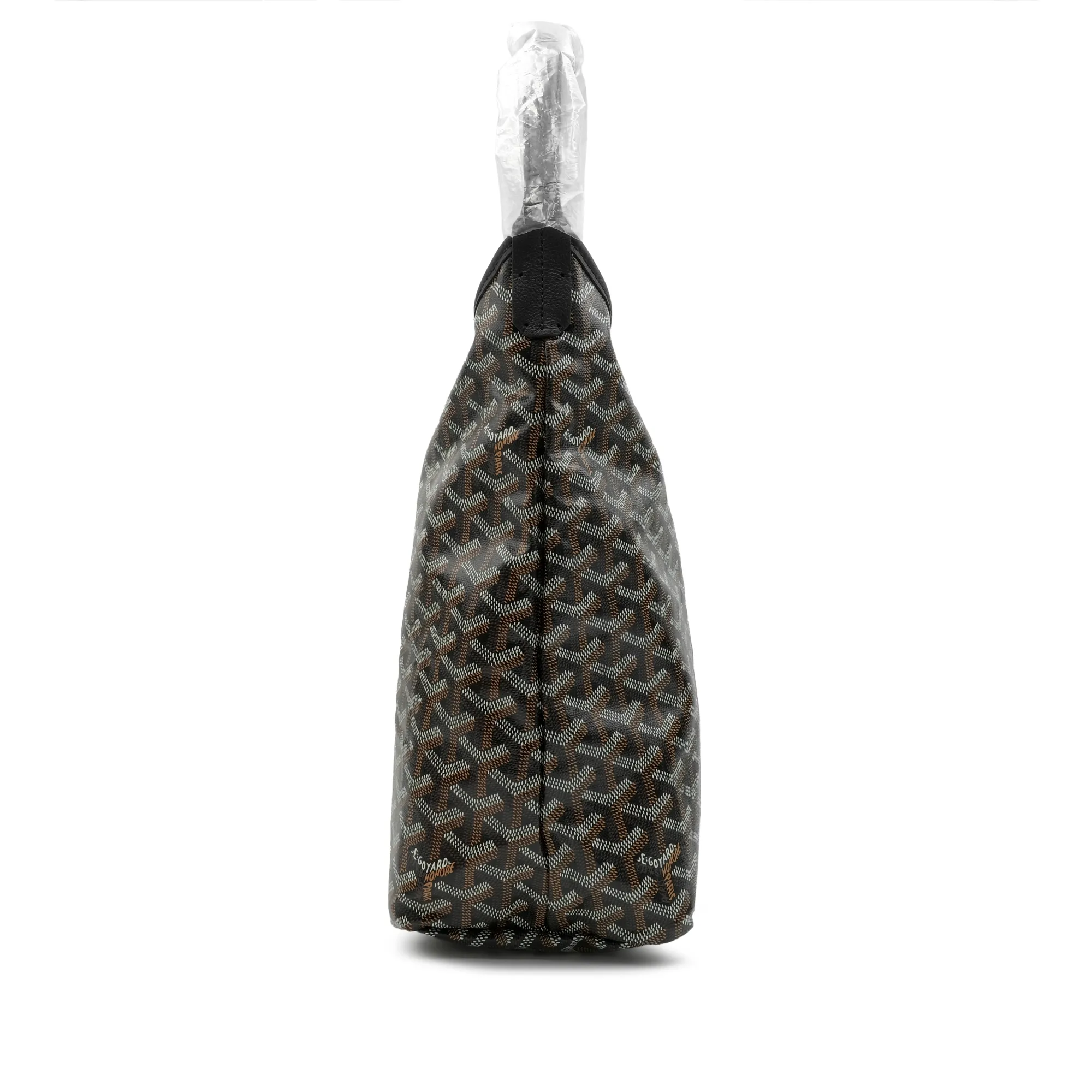 Goyard Black Goyardine Canvas and Chevroches Calfskin Boheme Hobo Bag