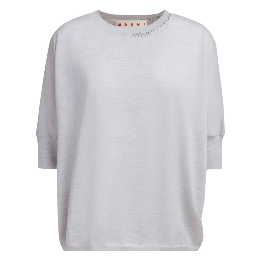 Gray Round Neck Jumper