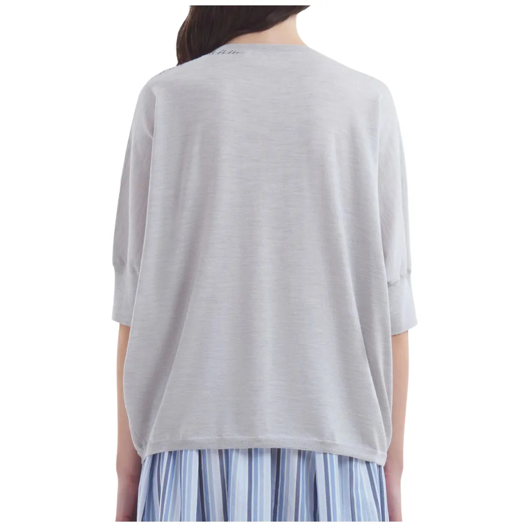 Gray Round Neck Jumper