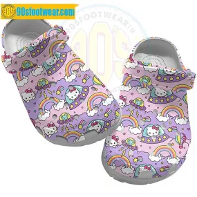 Hello Kitty Rainbow Crocband Shoes 90s Style