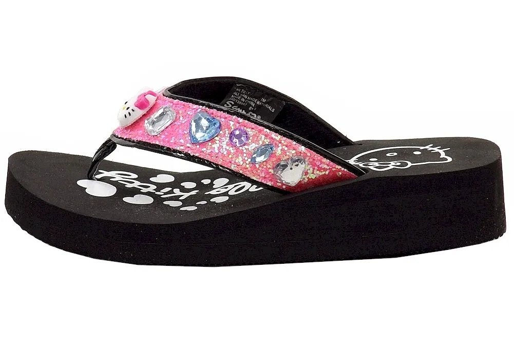 Hello Kitty Fashion Wedge Flip-Flops Sandals for Girls