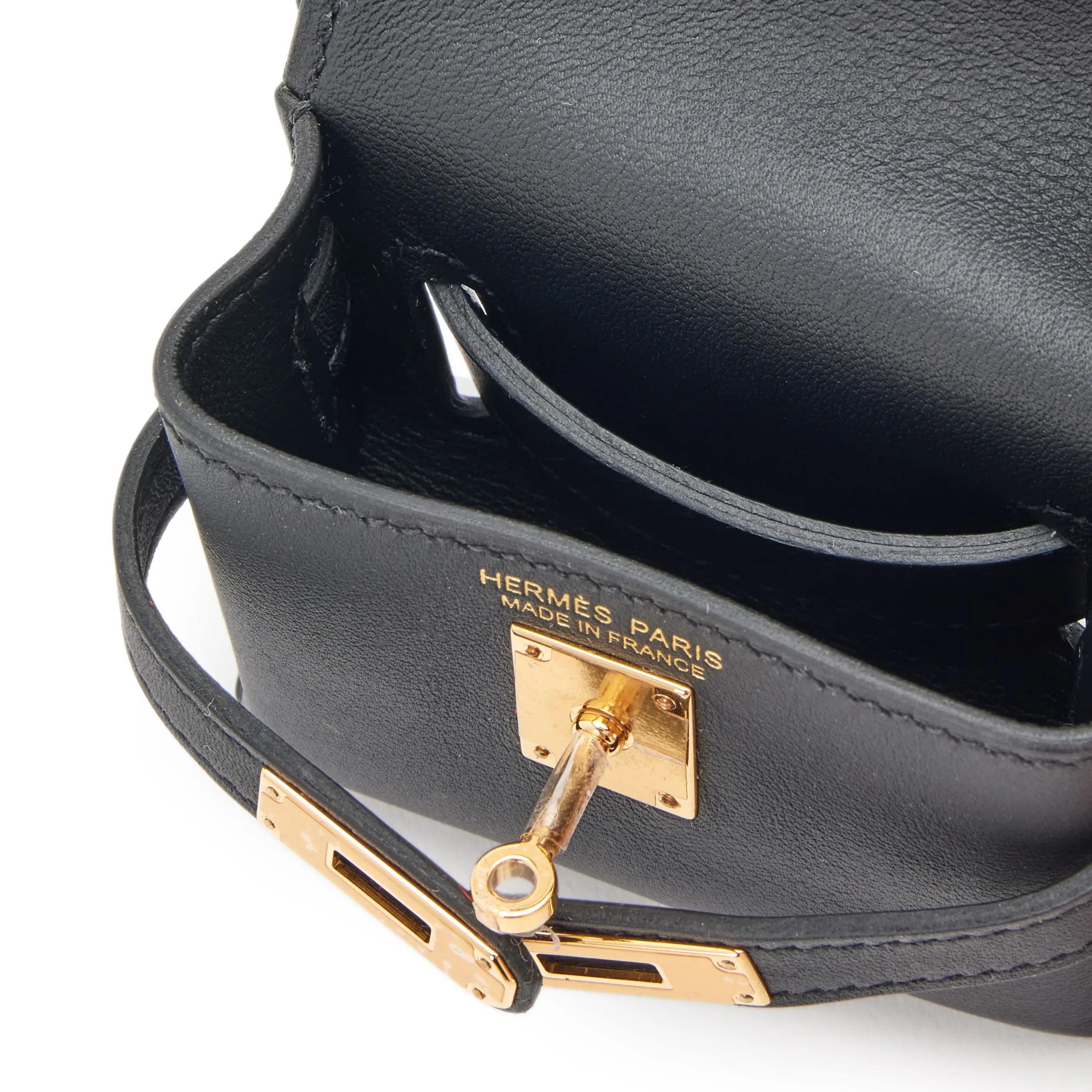 Hermes Black Swift Kelly Moove Bag with Gold Hardware, 2023