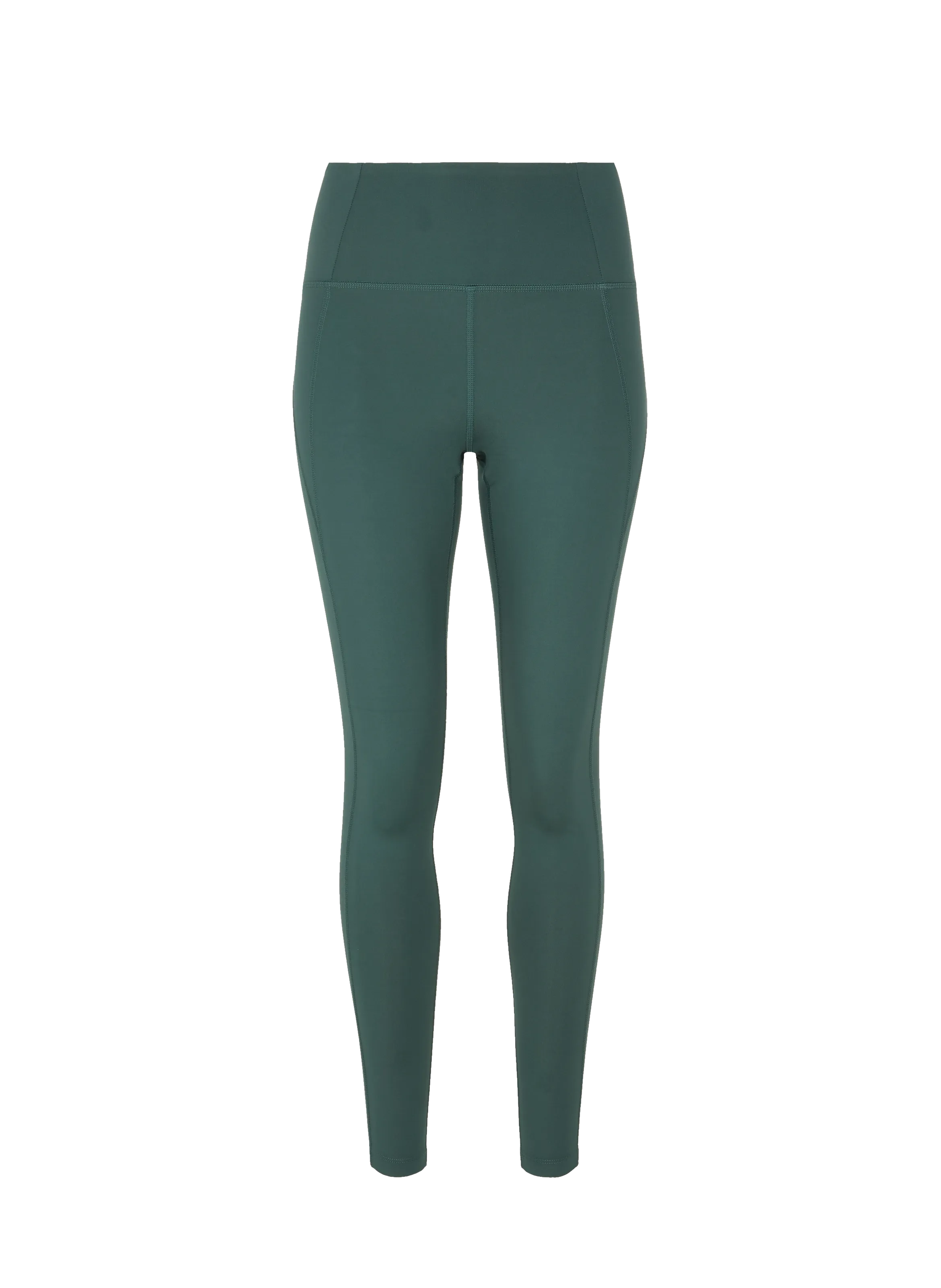 High-waisted green leggings by Girlfriend Collective